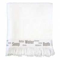LENE BJERRE Handtuch Lb Logo Towel L white